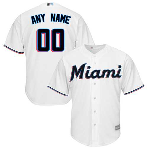 Customized Miami Marlins Replica White Baseball Home Cool Base Jersey,We sell and wholesale Customized Miami Marlins Replica White Baseball Home Cool Base Jersey on line form chian!